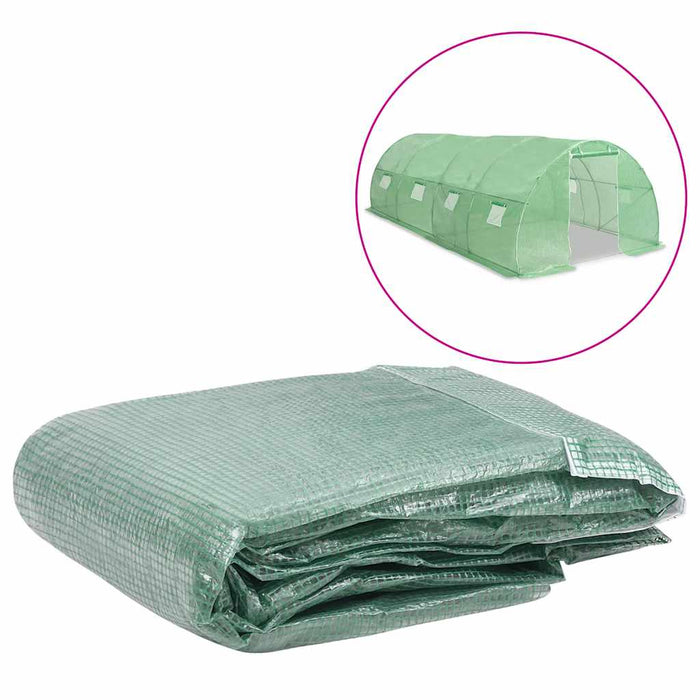 Copertină de rezervă pentru seră (18 m²), verde, 300x600x200 cm - WALTI WALTI