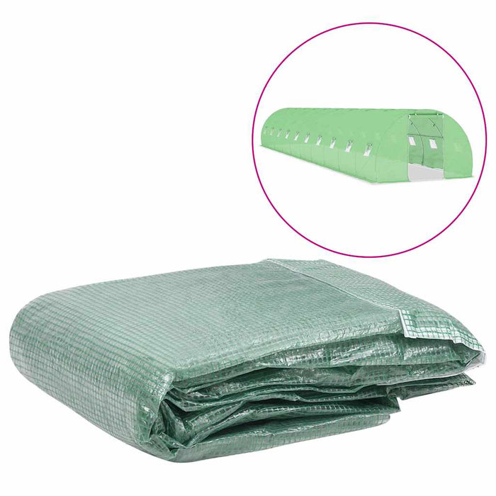 Copertină rezervă pentru seră (45 m²), verde, 300x1500x200 cm - WALTI WALTI