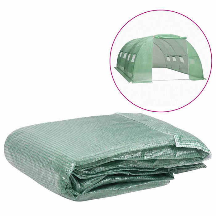 Copertină de rezervă pentru seră (16 m²), verde, 400x400x200 cm WALTI