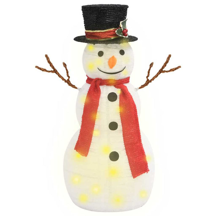 Figurină decorativă Crăciun om de zăpadă LED 60 cm țesătură lux - WALTI WALTI