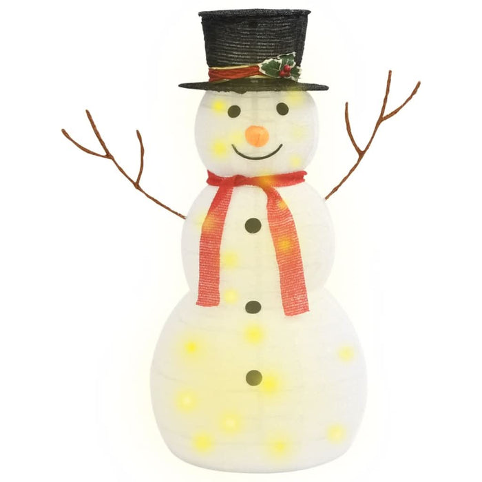 Figurină decorativă Crăciun om de zăpadă LED 90 cm țesătură lux - WALTI WALTI