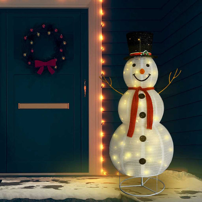 Figurină decorativă Crăciun om zăpadă LED 180 cm țesătură lux - WALTI WALTI