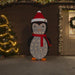 Figurină pinguin decorativă Crăciun, LED, 180 cm, țesătură lux - WALTI WALTI