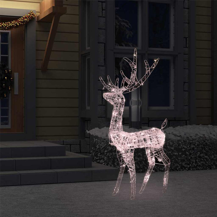 Decorațiune de Crăciun ren 140 LED-uri alb cald 120 cm acril - WALTI WALTI