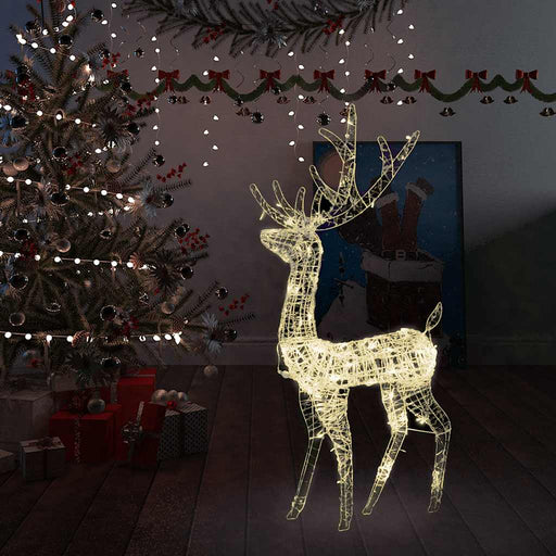 Decorațiune de Crăciun ren 140 LED-uri alb cald 120 cm acril - WALTI WALTI