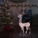 Decorațiune de Crăciun ren 140 LED-uri alb cald 120 cm acril - WALTI WALTI