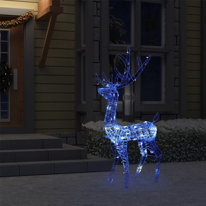 Decorațiune de Crăciun ren 140 LED-uri albastru 120 cm acril - WALTI WALTI