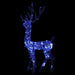Decorațiune de Crăciun ren 140 LED-uri albastru 120 cm acril - WALTI WALTI