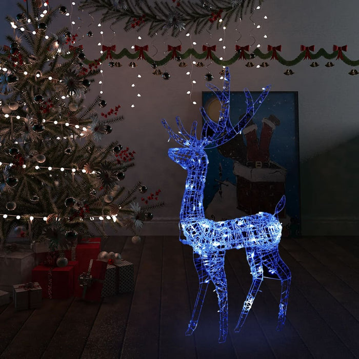 Decorațiune de Crăciun ren 140 LED-uri albastru 120 cm acril - WALTI WALTI