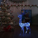 Decorațiune de Crăciun ren 140 LED-uri albastru 120 cm acril - WALTI WALTI