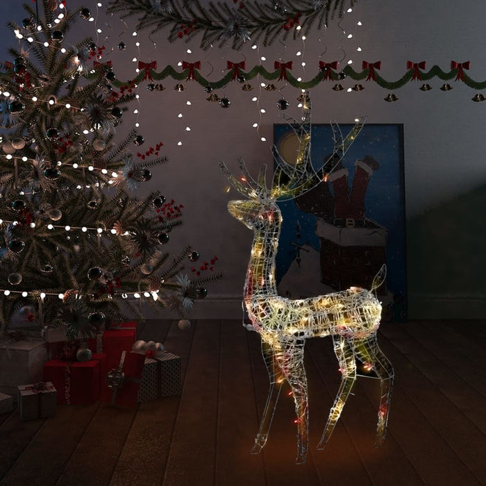 Decorațiune de Crăciun ren 140 LED-uri colorat 120 cm acril WALTI