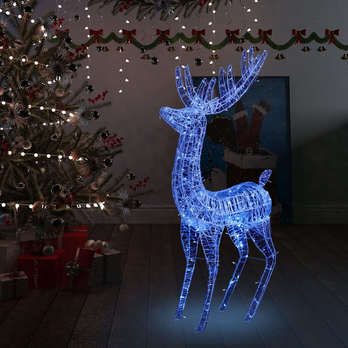 Ren de Crăciun, 250 LED-uri, albastru, 180 cm, acril, XXL WALTI