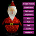 Figurină Moș Crăciun decorativă cu LED, 90 cm, țesătură lux - WALTI WALTI