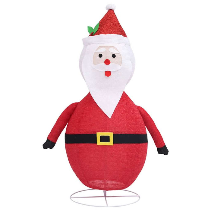 Figurină Moș Crăciun decorativă cu LED, 90 cm, țesătură lux - WALTI WALTI