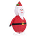 Figurină Moș Crăciun decorativă cu LED, 90 cm, țesătură lux - WALTI WALTI