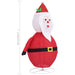 Figurină Moș Crăciun decorativă cu LED, 90 cm, țesătură lux - WALTI WALTI