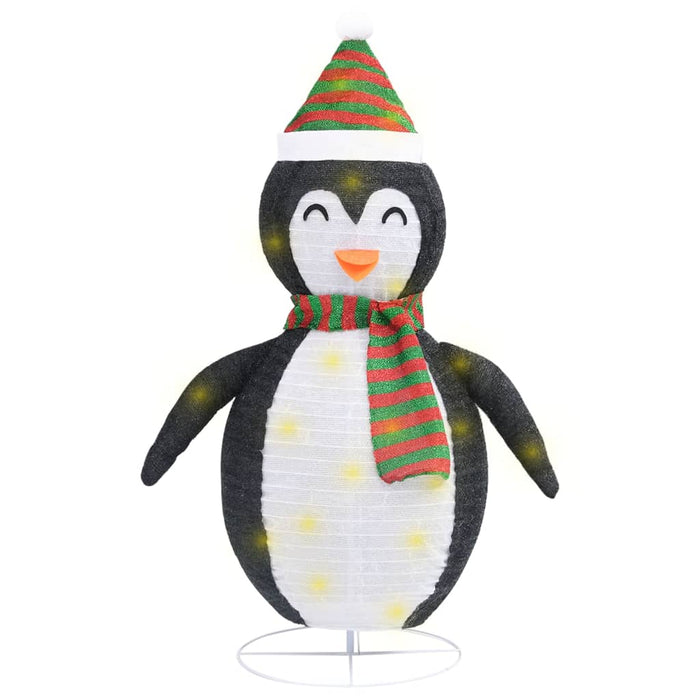 Figurină pinguin decorativă de Crăciun, LED, 60 cm țesătură lux - WALTI WALTI