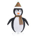 Figurină pinguin decorativă de Crăciun, LED, 60 cm țesătură lux - WALTI WALTI