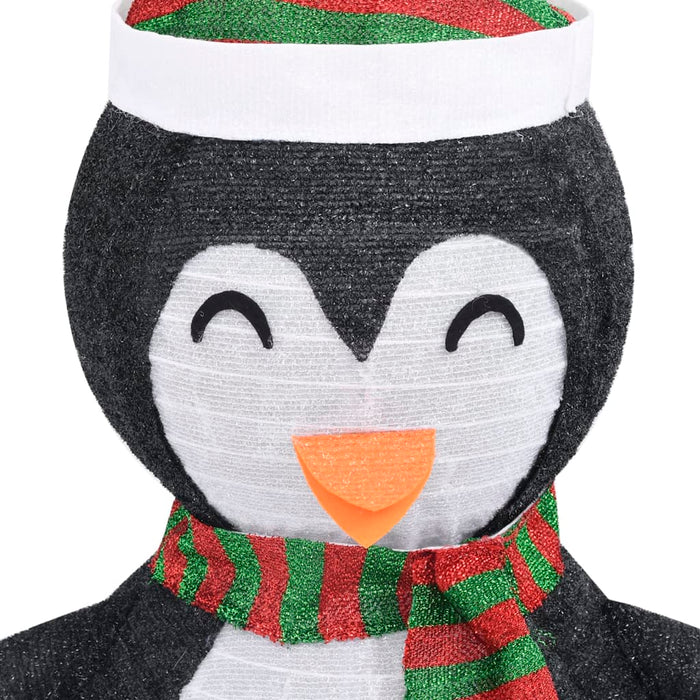 Figurină pinguin decorativă de Crăciun, LED, 60 cm țesătură lux - WALTI WALTI