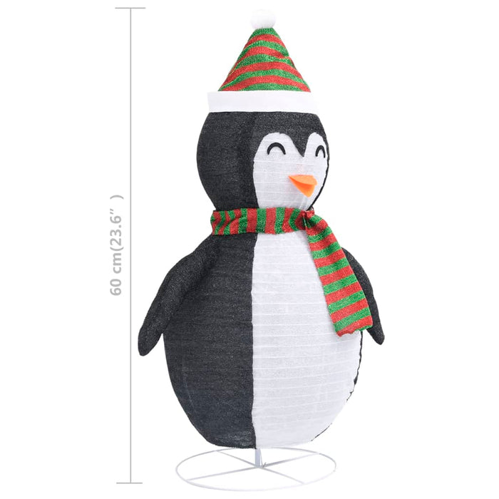 Figurină pinguin decorativă de Crăciun, LED, 60 cm țesătură lux - WALTI WALTI