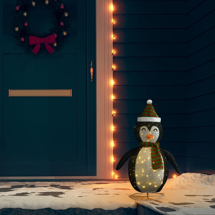 Figurină pinguin decorativă de Crăciun, LED, 60 cm țesătură lux - WALTI WALTI