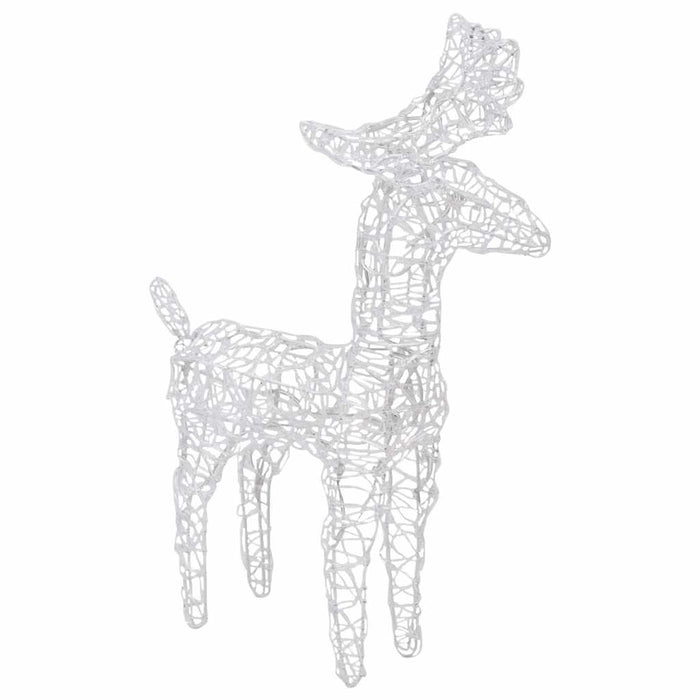 Decorațiune de Crăciun reni și sanie 160 LED-uri 130 cm acril - WALTI WALTI