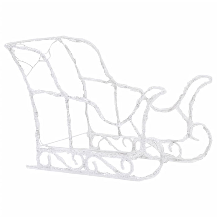Decorațiune de Crăciun cu reni și sanie, 280x28x55, acril WALTI