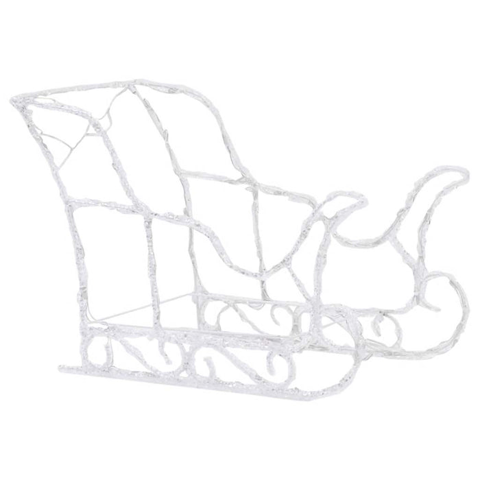 Decorațiune de Crăciun cu reni și sanie, 280x28x55, acril - WALTI WALTI
