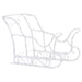 Decorațiune de Crăciun cu reni și sanie, 280x28x55, acril - WALTI WALTI