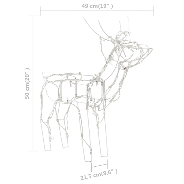 Instalație de lumini de Crăciun cu reni, 3 piese, 229 LED-uri - WALTI WALTI