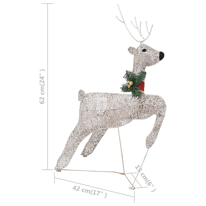 Decor de Crăciun cu reni și sanie, 100 LED-uri, auriu, exterior - WALTI WALTI