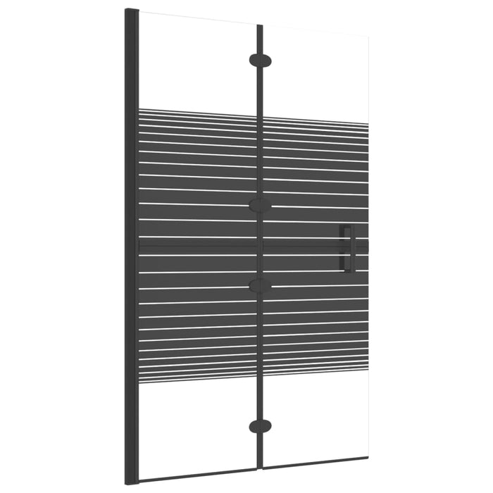 Cabină de duș pliabilă, negru, 80x140 cm, ESG - WALTI WALTI