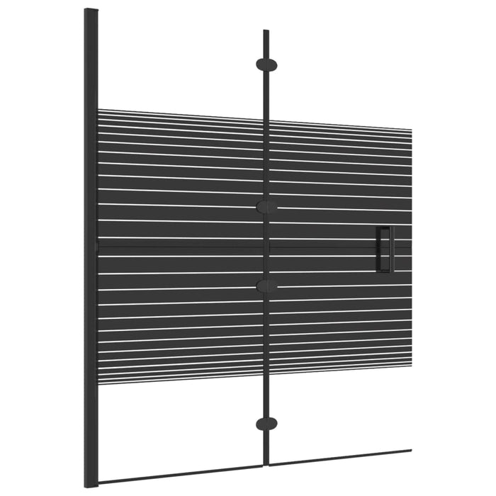 Cabină de duș pliabilă, negru, 120x140 cm, ESG WALTI