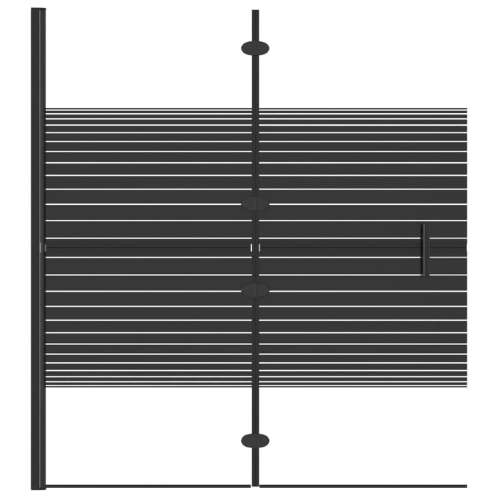 Cabină de duș pliabilă, negru, 120x140 cm, ESG WALTI