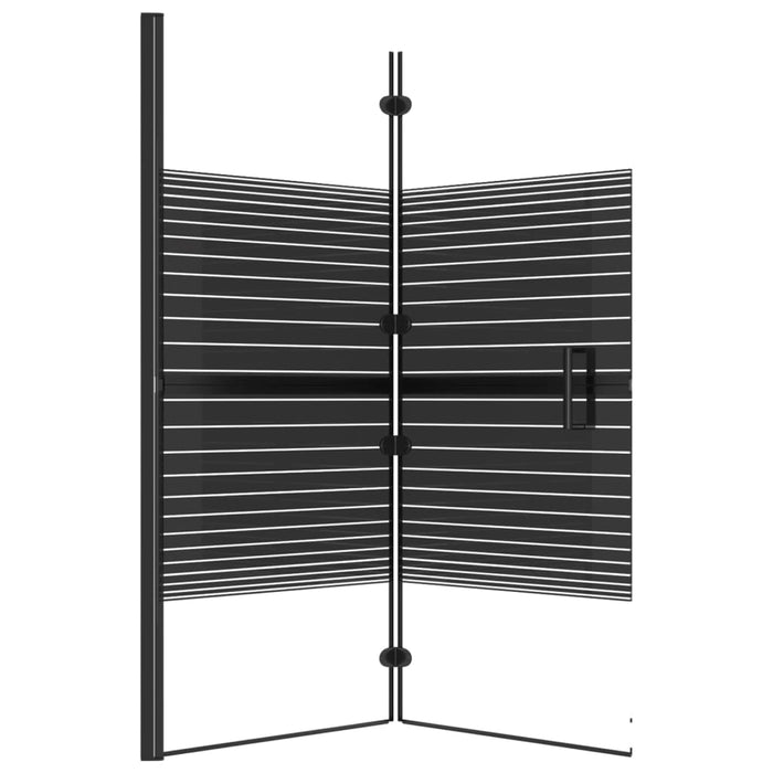 Cabină de duș pliabilă, negru, 120x140 cm, ESG WALTI