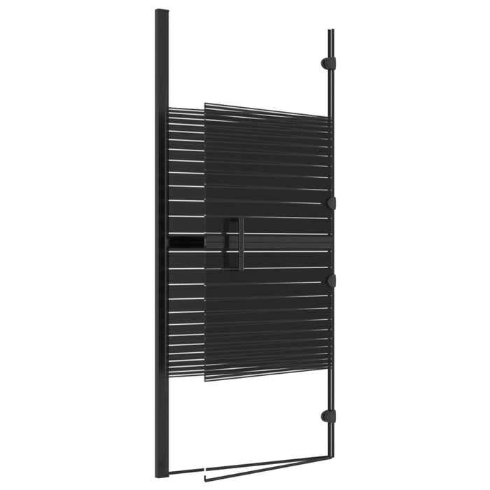 Cabină de duș pliabilă, negru, 120x140 cm, ESG WALTI