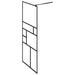 Paravan de duș walk-in negru 80x195 cm sticlă ESG transparentă - WALTI WALTI