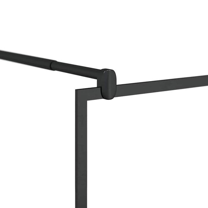 Paravan de duș walk-in negru 80x195 cm sticlă ESG transparentă - WALTI WALTI