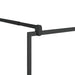 Paravan de duș walk-in negru 80x195 cm sticlă ESG transparentă - WALTI WALTI