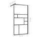 Paravan de duș walk-in negru 80x195 cm sticlă ESG transparentă - WALTI WALTI