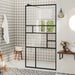 Paravan de duș walk-in negru 80x195 cm sticlă ESG transparentă - WALTI WALTI
