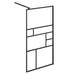 Paravan de duș walk-in negru 90x195 cm sticlă ESG transparentă - WALTI WALTI