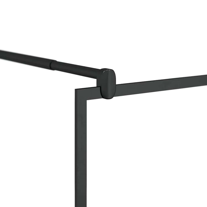 Paravan de duș walk-in negru 90x195 cm sticlă ESG transparentă - WALTI WALTI