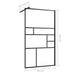 Paravan de duș walk-in negru 90x195 cm sticlă ESG transparentă - WALTI WALTI