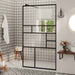 Paravan de duș walk-in negru 90x195 cm sticlă ESG transparentă - WALTI WALTI