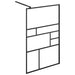 Paravan de duș walk-in negru 115x195 cm sticlă ESG transparentă - WALTI WALTI