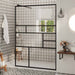 Paravan de duș walk-in negru 115x195 cm sticlă ESG transparentă - WALTI WALTI