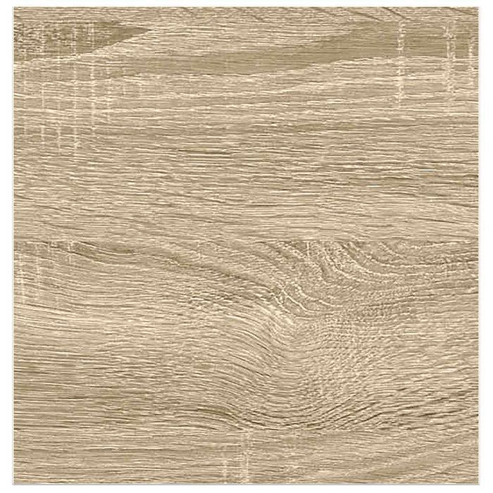 Raft de perete suspendat, stejar/alb, 23x23,5x3,8 cm, MDF - WALTI WALTI