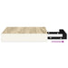 Raft de perete suspendat, stejar/alb, 23x23,5x3,8 cm, MDF - WALTI WALTI