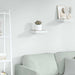 Raft de perete suspendat, stejar/alb, 23x23,5x3,8 cm, MDF - WALTI WALTI